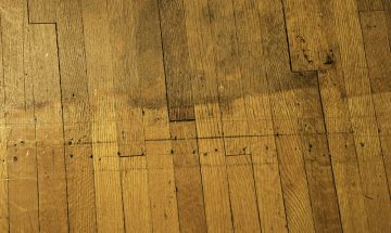 Refinished floor and original finish