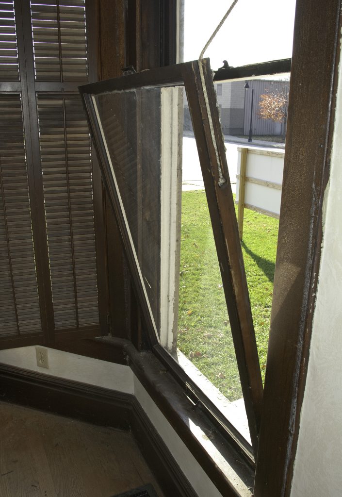 Vintage window sash and cord 