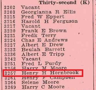 1916 Directory Hornbrook