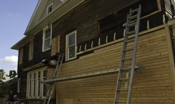 Clapboard siding repair