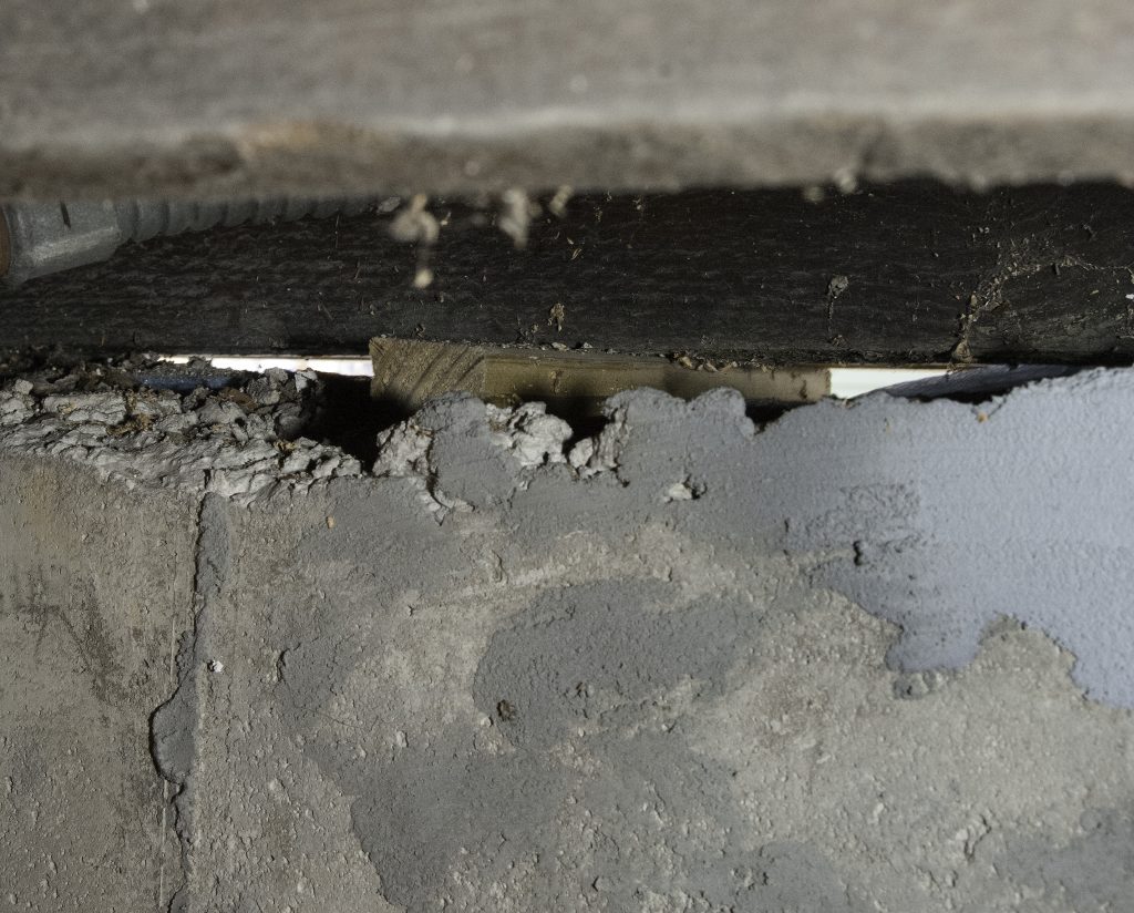 Gap between foundation and sill plate