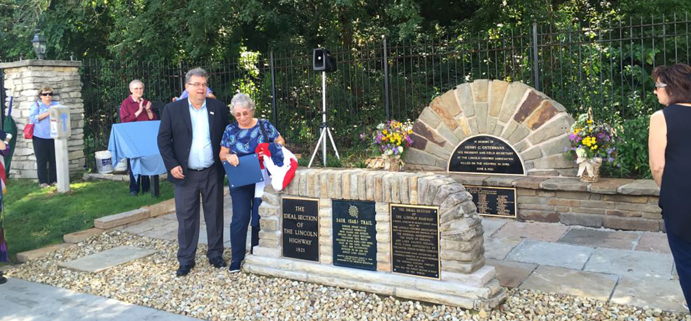 Lincoln Highway memorial rededication