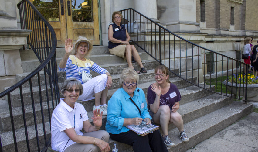 Indianapolis volunteers assist with tours of historic neighborhoods across the city.