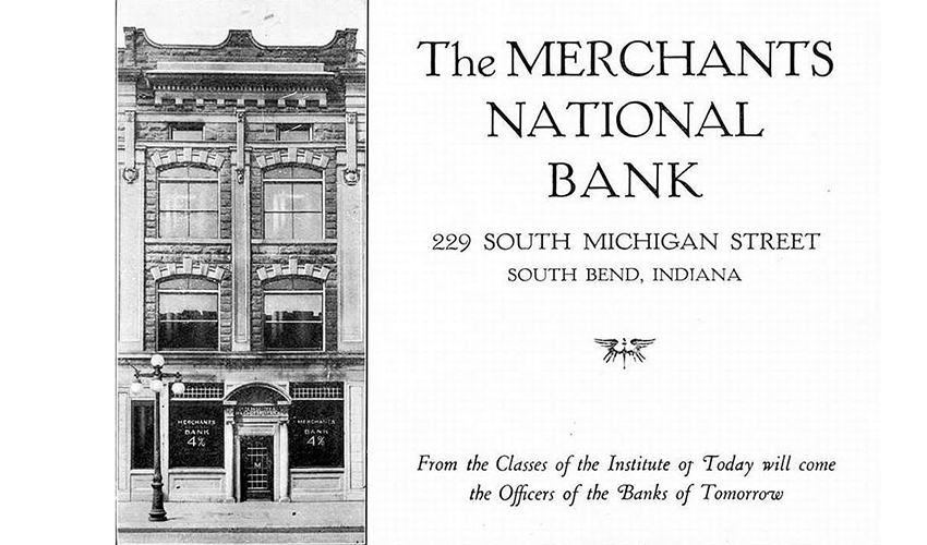 Merchants Bank ad South Bend